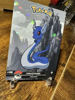 2025 Pokemon Crystal Card Collection Black Dark Edition #148 Dragonair Holo - Image 3