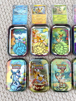 Pokemon Prismatic Evolutions Eeveelutions Costco Tins Promo cards Coins NO PACKS - Image 2