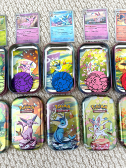 Pokemon Prismatic Evolutions Eeveelutions Costco Tins Promo cards Coins NO PACKS - Image 3