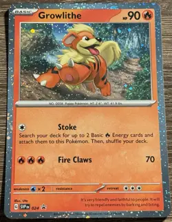 Pokemon Card SVP Promo Cosmo's Holographic Growlithe 024 NM/M (L) - Image 1