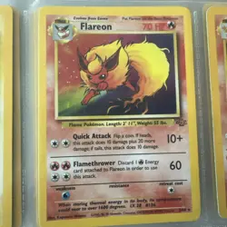 Flareon 3/64 Holo Rare Jungle Pokemon Card - Image 1