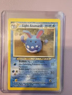Pokemon TCG Light Azumarill 13/105 Holo Rare Card near mint lightly played - Image 1