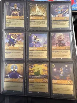 Disney Lorcana Fabled Complete Cold Foil Set *205x Cards - Image 1