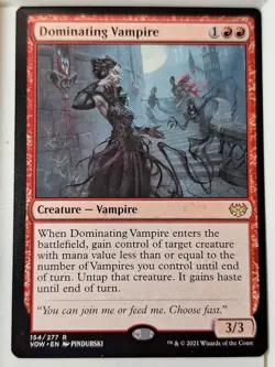 Dominating Vampire - Innistrad Crimson Vow - Magic the Gathering MTG Nice! - Image 1