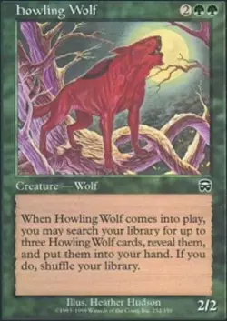 X4 Howling Wolf Mercadian Masques Light Play MTG Magic the Gathering DNA GAMES - Image 1