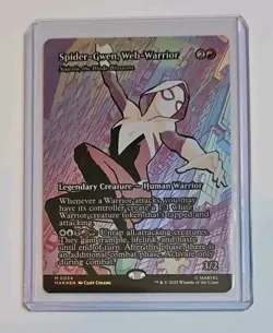 MTG Spider-Gwen, Web-Warrior #0024 Showcase FOIL Najeela, the Blade-Blossom MAR - Image 1