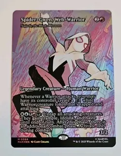 MTG Spider-Gwen, Web-Warrior #0024 Showcase FOIL Najeela, the Blade-Blossom MAR - Image 2