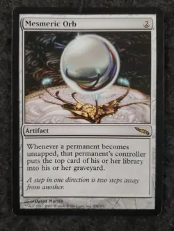 Mesmeric Orb Mirrodin MTG Magic the Gathering LP scratches (DS3D1L1) - Image 3