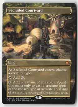 MTG - Secluded Courtyard (Borderless) M Special Guests 63 LP-NM - Image 1