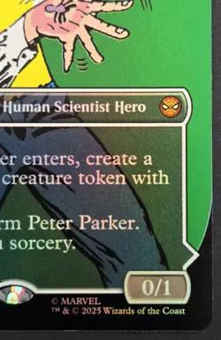 MTG: Marvel's Spider-Man - Peter Parker (0232) Borderless Foil - Image 4