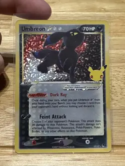 Pokemon Celebrations Umbreon Gold Star 17/17 Classic Collection Holo - Image 1