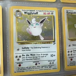 2000 Pokemon TCG Card Base set 2 #19/30 Wigglytuff Rare Holo - Image 1