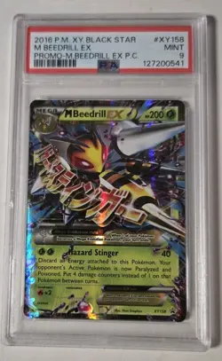 Pokemon Black Star Promo M Beedrill EX #XY158 Holo Foil PSA 9 Mint Rare - Image 1
