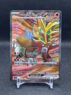 Gouging Fire EX 188/162 Ultra Rare Pokemon TCG SV: Temporal Forces - Image 1