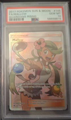 PSA 10 - Mallow 145/145 Full Art Trainer - Pokemon Guardians Rising Sun & Moon - Image 1