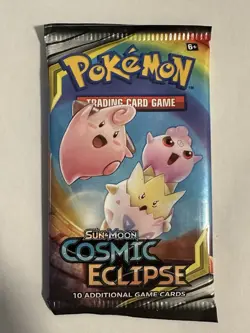 Pokemon TCG: Sun & Moon Cosmic Eclipse Booster Pack Tag Team New Sealed - Image 1