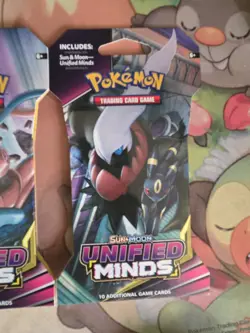 Pokemon Unified Minds Sleeved Booster Pack -4 pack Art Set - Sealed - Image 2