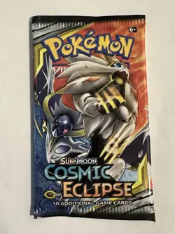Pokemon TCG: Sun & Moon Cosmic Eclipse Booster Pack Tag Team New Sealed - Image 1