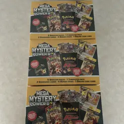 NEW! (X3)POKEMON 2025 HOLIDAY MEGA MYSTERY POWER BOX MEIJER EXCLUSIVE - Image 1