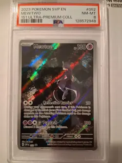 2023 Pokemon SVP en Mewtwo 151 Ultra Collection #052 PSA Graded 8 - Image 1