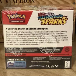 POKEMON SURGING SPARKS Booster Box Scarlet & Violet New Factory Sealed TCG - Image 3