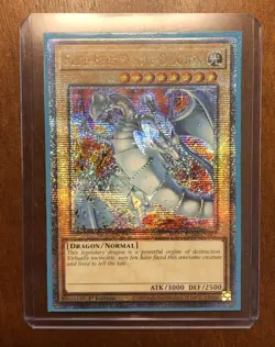 YuGiOh! Blue-Eyes White Dragon RA04-EN002 Quarter Century Secret Rare - 1st - NM - Image 1