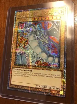 YuGiOh! Blue-Eyes White Dragon RA04-EN002 Quarter Century Secret Rare - 1st - NM - Image 2