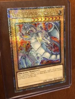 YuGiOh! Blue-Eyes White Dragon RA04-EN002 Quarter Century Secret Rare - 1st - NM - Image 3
