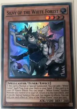 Yu-Gi-Oh! TCG Silvy of the White Forest OP28-EN005 Super Rare Unlimited Ed NM - Image 1