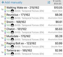 9 Card Pokemon Temporal Forces Lot. See TCG Player List For Cards - Image 2