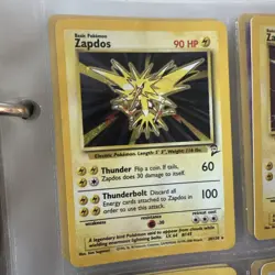 2001 Base Set Zapdos Holo #20/130 Rare WOTC Pokemon Card TCG Original LP - Image 1