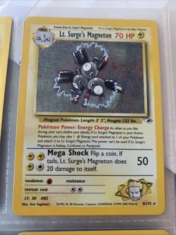 Lt. Surge's Magneton - 8/132 - Pokemon Gym Heroes Unlimited Holo Rare Card MP - Image 1