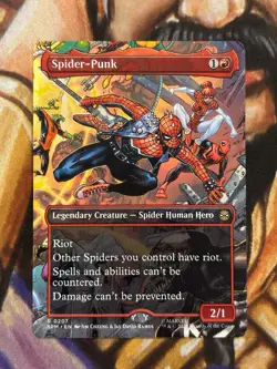 Spider-Punk #0207 (Borderless) MTG Marvel's Spider-Man Regular - Pack Fresh NM - Image 1