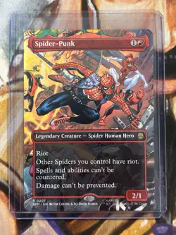Spider-Punk #0207 (Borderless) MTG Marvel's Spider-Man Regular - Pack Fresh NM - Image 3