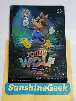 Young Wolf (Rainbow Foil) Secret Lair Drop Foil - Image 1