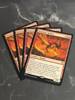 4x Magmatic Hellkite #0111 R [Tarkir: Dragonstorm] NF LP/NM - Image 1