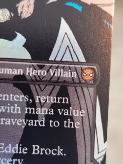 MTG Spider-Man Eddie Brock Borderless Foil (233) Lightly Played See Description - Image 2