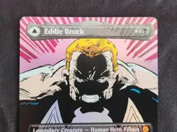MTG Spider-Man Eddie Brock Borderless Foil (233) Lightly Played See Description - Image 5