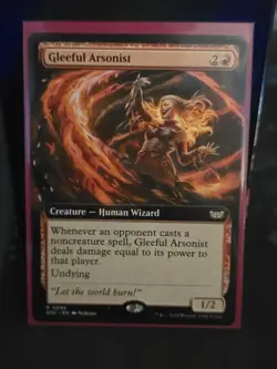 Gleeful Arsonist (Extended Art) Commander: Duskmourn: House of Horror Regular - Image 1