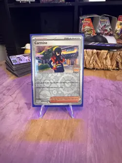 Pokemon TCG: Carmine 145/167 STAFF Regional Championships Promo SV05 2024 Nm - Image 1