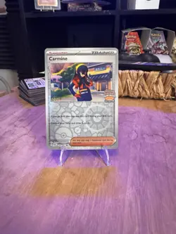 Pokemon TCG: Carmine 145/167 STAFF Regional Championships Promo SV05 2024 Nm - Image 3