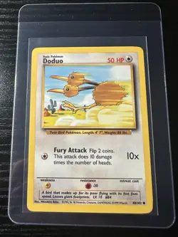 Doduo 48/102 Base Set Unlimited WOTC Vintage Pokemon - Image 1