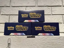 Pokemon TCG Surging Sparks Elite Trainer Box ETB SV08 - NEW SEALED LOT OF 3 - Image 3