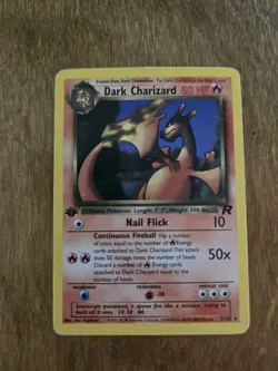 Pokemon Dark Charizard Non-Holo 1st Edition 4/82 - Image 1