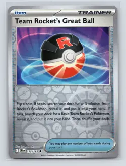 Pokemon TCG Team Rocket's Great Ball 175/182 SV10: Destined Rivals Reverse Holo - Image 1