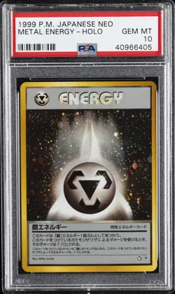 2000 POKEMON JPN NEO METAL ENERGY-HOLO PSA 10 - Image 1