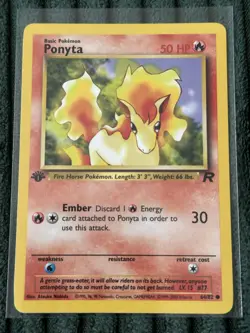 Pokemon Team Rocket 1st Edition Ponyta 64/82 - Image 1