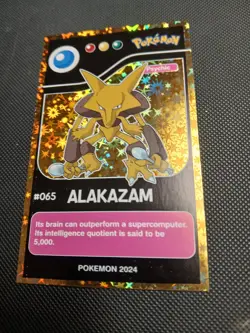 2024 POKEMON POKEDEX BLACK Card #065 Alakazam Kanto Peru Edition US Seller - Image 1