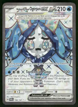 Wellspring Mask Ogerpon ex - 194/167 Ultra Rare Holo NM Pokemon SV06: Twilight M - Image 1