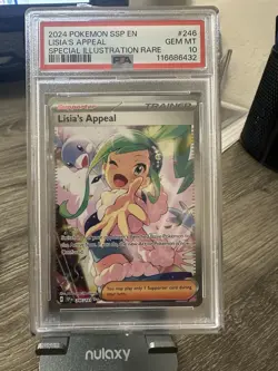2024 POKEMON SSP EN LISIA'S APPEAL 246/191 SPECIAL ILLUSTRATION RARE PSA 10 - Image 1